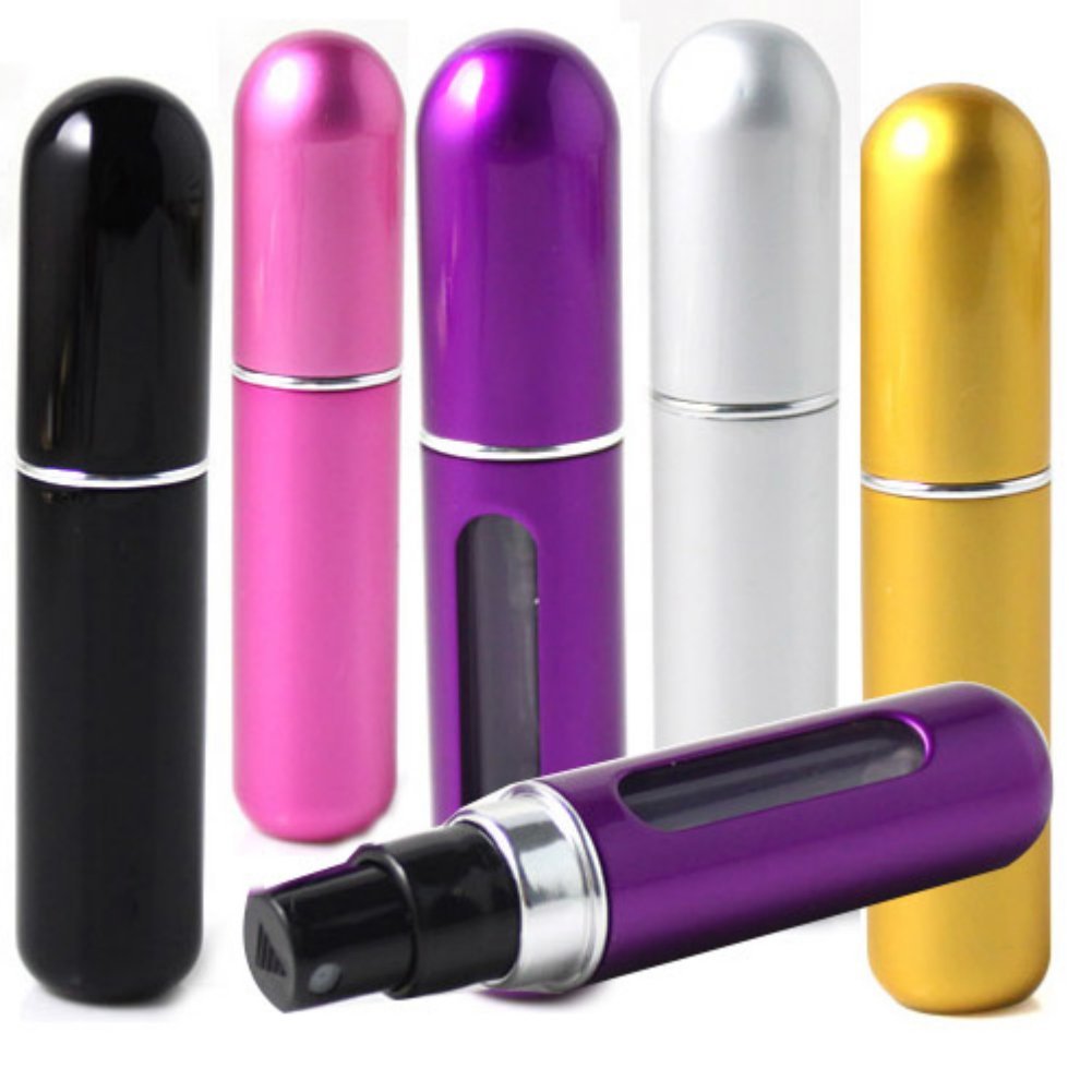 40% OFF,Only $5.99+Free Shipping For Womens Aluminum 5.0ml Mini Refillable Perfume Spray Case Bottle by Onfancy.com