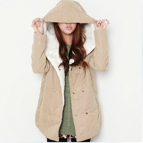 18% OFF, Fashion Solid Color Double-breasted Hooded Warm Coat,$44.99+Free Shipping by Onfancy.com